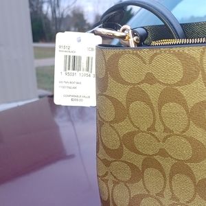 Coach handbag w/matching wallet